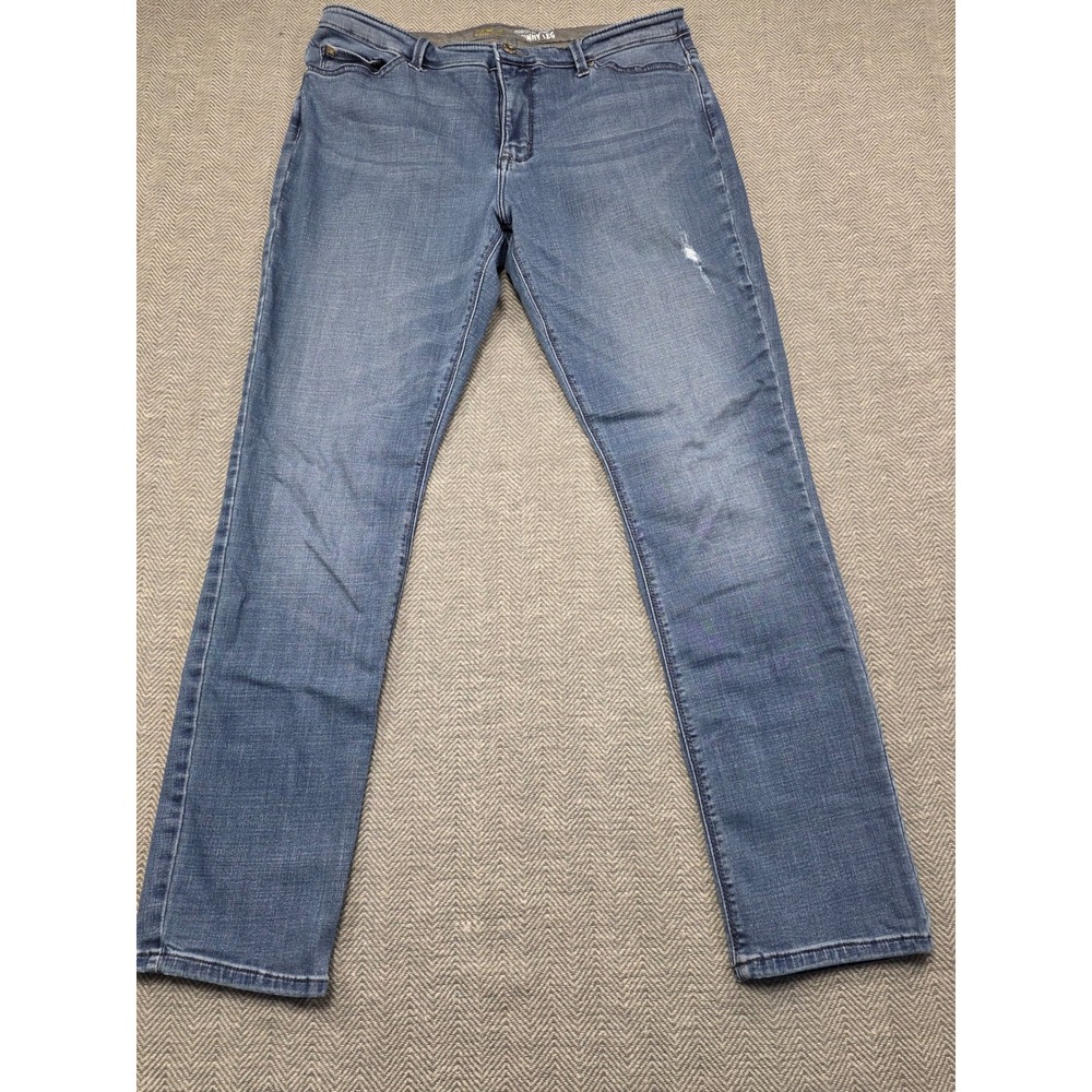 Lee Modern Series‎ Dream Midrise Skinny Leg Jeans Blue 18 Long Stretch Denim